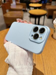 SinQui | Leather Texture Phone Case Protective Lens Self-Adhesive Full Edge Protection Ultra-Thin
