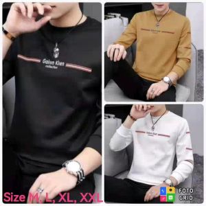 Diskon Spesial Sweater Keren Kaos Pria Elegan Crewneck Trendy Sweatrshirt Kasual Sweter Galivn Klien