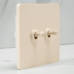 PIALT | White Rod Cream Style Rocker Switch