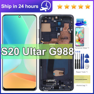 TFT Quality S20 Ultra Screen Display with Frame for Samsung S20 Ultra G988B Lcd Display Touch Screen Digitizer Assembly Replace