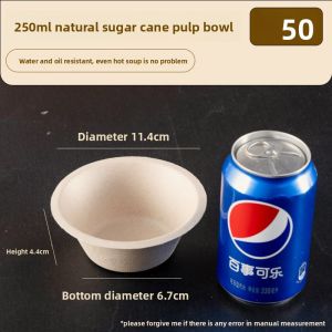 MEIDI | Disposable Food Grade Biodegradable Thickened Paper Bowls