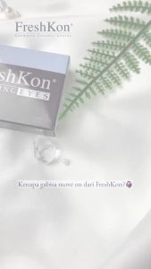 Freshkon Alluring Eyes Mystical Black 1 Pasang Monthly Softlens Warna Bulanan