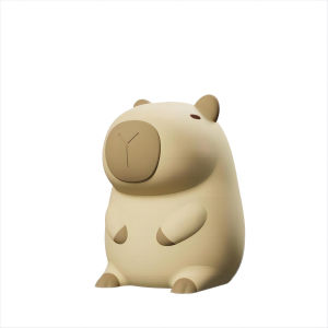 Capybara Silicone Night Light Cute Panda Rechargeable Adjustable Brightness Timing Rechargeable Sleep Nightlights For Kids Room