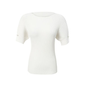 Autumn Winter Whole Garment Boat Neck Knit Top