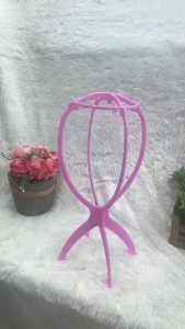 ขาตั้ง ขาตั้งวิกผม วิกผม สีชมพู