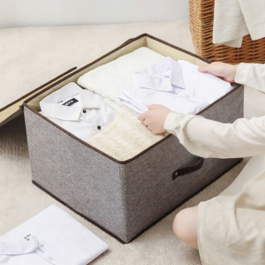 MEISITEKEKE | Cotton and Linen Fabric Clothes Organizer