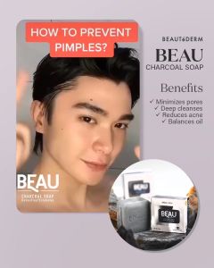BEAUTeDERM Spruce and Dash Beau Charcoal Soap 100g BUY 1 TAKE 1 PROMO