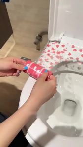 Disposable Toilet Seat Cover Protective Film Waterproof Easy Tear Toilet Seat Liner For Dental Clinics Bathrooms & Hotels