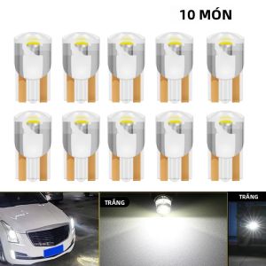 10 Chiếc YiRui LED T10 194 W5W 7000K Trắng Đỏ 12V Độ Sáng Cao Ô Tô Đọc Sách Bóng Đèn Nhỏ Cho Xe