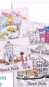 SBS Sketch Book 135gsm 15s B5 And A4 Sketch Pad B5 I Buku Lukisan | 15 sheets |135gsm | Drawing Book