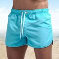 2025 New Summer Men's Swimwear Shorts Brand Beachwear Sexy Swim Trunks Men Swimsuit Low Waist Breathable Beach Wear Surf. 