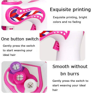 Childrens mini three-strand braided hair machine full-automatic electric braided hair machine