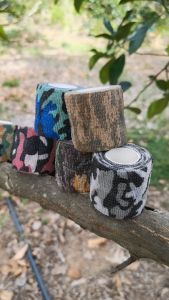 ผ้าพันลายพราง ผ้าลายพราง ผ้าพันอเนกประสงค์ 4.5cm X 5m Outdoor Bionic Wrap Camping Stealth Tape