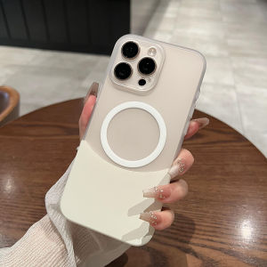 Xuanqing Lightweight Gradient Color Phone Case for iPhone 16 pro Magnetic Absorption Charging Anti-Fall Protection Shell