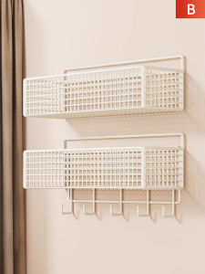 Wall-Mounted Badminton Racket Storage Rack Iron Material Large Capacity Modern Simple Style Indoor Sports Equipment Organizer