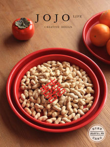 Bát Đựng Trái Cây Tròn JOJOS L. PD. Mr. Grocery Wedding Calligraphy Home Living Room Coffee Table Decorative Plastic