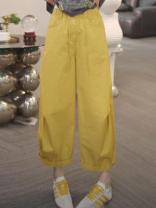 Shalldoer | Fashionable All-Match Solid Color Straight Leg Casual Pants Womens New 2025 Thin High Waist Slim Wide Leg Summer Trousers