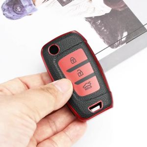 Shell Car Folding Key Case Cover Keyless For Hyundai I30 I35 I40 KONA Genesis Azera Elantra Solaris Tucson Santa Fe TPU Holder