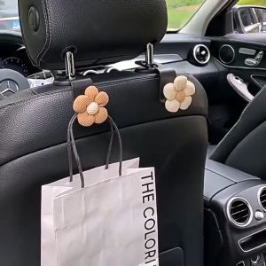 ตะขอเเขวนในรถยนต์ ตะขอแขวนทรงดอกไม้สวยงาม ที่แขวนของอเนกประสงค์