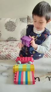 AODUOYAYA Baby Big Building Blocks Toys Soft&Safe Baby Teethers Rubber Large Bricks for Kids Early Educational