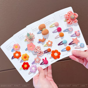 Baby Full Coverage Cloth Hair Clips Toddler Girls Cute Hair Clips Frizz Hair Clips Children Edge Clips Hair Accessories