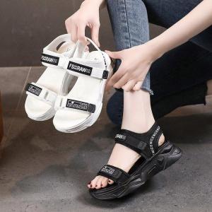 [BISA COD] Sepatu Wanita Kekinian Import Terlaris - Sandal Wedges Wanita Fashion NSY507 - Bahan Premium Kulit/PU - Tinggi Sol 4.5CM - Berat 600 Gram (IMPORT)