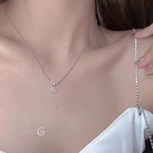 สร้อยคอเงินแท้ รูปหยดน้ํา แบบเรียบง่าย สร้อยเงินแท้พร้อมจี้ สร้อยคอผู้หญิง สร้อยคอเกาหลี สร้อยจี้ TEAR OF BEAUTY
