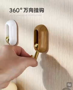 Light luxury rotating hook nail-free storage entrance porch shoe cabinet office key hangin