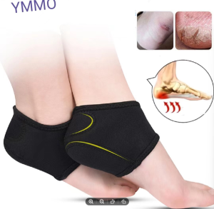 2PCS Plantar Fasciitis Therapeutic Wrap Cushion Heel Pain Relief Sleeve Ankle Support Arch Support Orthotic Insoles Heel Socks Breathable Washable Anti Crack Achilles Tendonitis Callus Spurs Support Heel Protector
