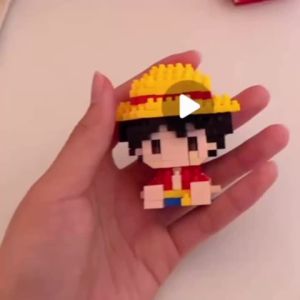 Bandai | New Tony Chopper Bricks Assembly Toys ONE PIECE Figure Sun God Nika Luffy Ace Nami Zoro Model Micro Building Block Toy For Gift*