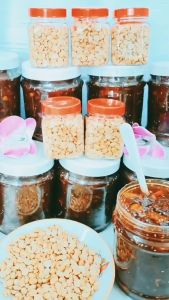 (Mua 1 +tặng 1 quà) Đá me ngào khóm mè rang siêu ngon hủ 1kg kèm đậu phộng