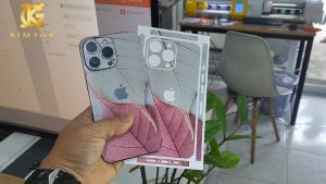 Miếng Dán skin lưng viền rời cho iphpne 12 đến 14 pro max full mã chống trầy xước chống bám vân tay.