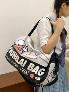 กระเป๋าใส่รองเท้ากีฬาสำหรับผู้หญิงแบบสะพายข้าง กระเป๋าใส่เสื้อผ้ากีฬาแบบแยกช่อง กระเป๋าสะพายข้างแบบแยกช่องสำหรับใส่รองเท้า กระเป๋าสะพายข้างแบบลำลอง