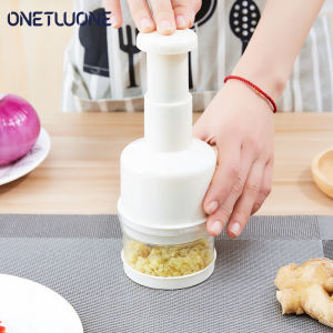Onetwone Hand Press Chopper Garlic Chill Onion Chopper Vegetable Cutter Kitchen Presses Cutter Slicer Vegetable Garlic Peeler Kitchen Gadgets Cooking Tools