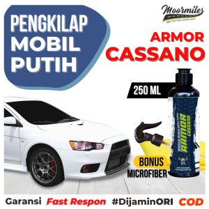ARMOR CASSANO by MOORMILES Pengkilap Mobil Putih Pengkilap Khusus Bodi Mobil Warna Putih Cara Merawat Membersihkan Mobil Putih Agar Tidak Kusam Kekuningan