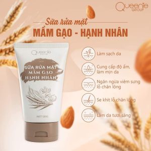 sữa rửa mặt mầm Gạo hạnh nhân 120g mẫu mới