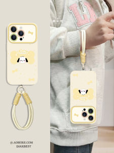 Applicable to Apple 15 Phone Case New Arrival Sanrio Iphone16 All-Inclusive Lens 14 Silicone Soft Case 12/13 Classy Large Window Pg11 Drop-Resistant Lanyard 15plus Ultra-Thin Heat Dissipation 16pro