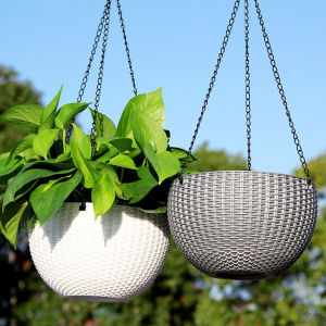 ⭐️【High Quality+In Stock】⭐️Flower Hanger Waterproof Outdoor Garden Hanging Plant Pot Imitation Honeycomb Portable Hanging Flower Basket For Park