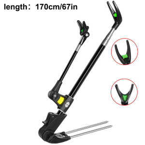 New Fishing Rod Rack Stainless Steel Turret Bracket Fishing Rod Support Stand Angler Rod Holder Rod With Ground InsertAcc