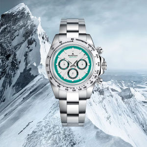 Đồng Hồ Nam Panda Dial Chronograph Cơ Khí Tự Động Bằng Thép Không Gỉ Chống Thấm Nước Với Mặt Kính Sapphire Kim Dạ Quang Chống Sốc