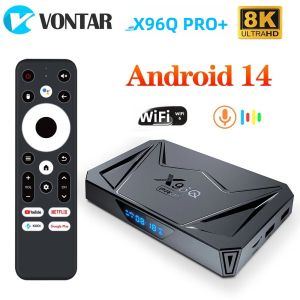 Hộp Giải Mã Truyền Hình VONTAR X96Q PRO+ 4GB 32GB 64GB Android 14 Allwinner H728 Octa-Core 8K 1000M LAN Wifi6 Với Điều Khiển Từ Xa