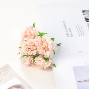 1/3PCS Artificial Flowers Home Room Table Scrapbook Festival Wedding Autumn Decora Wreath Yard Diy Gift Candy Box Silk Carnation