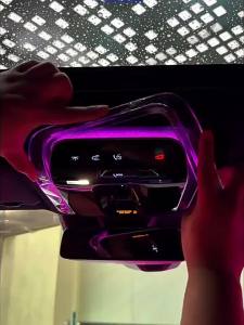 For Mercedes Benz C/GLC/E Class W206 X254 W214 CLE SL R232 AMG GT EQE EQS Car Front Roof Reading Light Crystal Atmosphere Frame