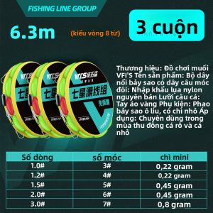 WEITUOSEN | Bộ Dây Phao Câu Cá Không Cần Điều Chỉnh 7 Sao Phao Câu Cá Sông Suối
