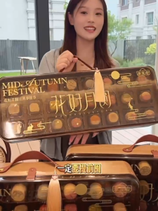 Mid-Autumn 2026 24-Flavour Mooncake Gift Box – Low-Sugar Reusable Suitcase