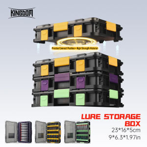 Kingdom Lure Storage Box DIY Design Waterproof Anti Corrosion Impact Resistant Multi-Box Connect for VIB Minnow Pencil Lure
