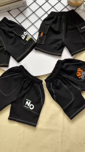 Quần đùi túi hộp thun da cá giả jean cho bé mặc đi học đi chơi từ 10-38kg