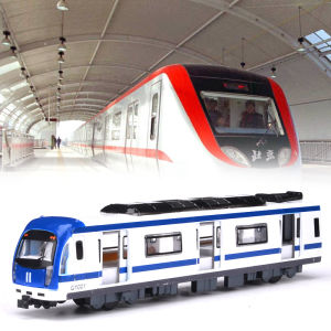 SHENGHUI | Đồ Chơi Xe Tàu Điện Ngầm Đẩy Phong Cách Retro có Âm Thanh và Ánh Sáng