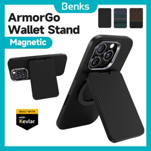 Benks ArmorGo Magnetic Wallet Stand for iPhone 16 Pro Max iPhone 15 Pro Max