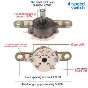 1Pc Round Fan Speed Control Switch For Floor Fan Wall Fan Gear Switch Replacement Parts